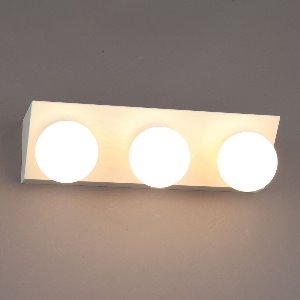 밀크 3등 욕실등 (화이트) S LED 8W 볼구램프 포함,아이딕조명,밀크 3등 욕실등 (화이트) S LED 8W 볼구램프 포함