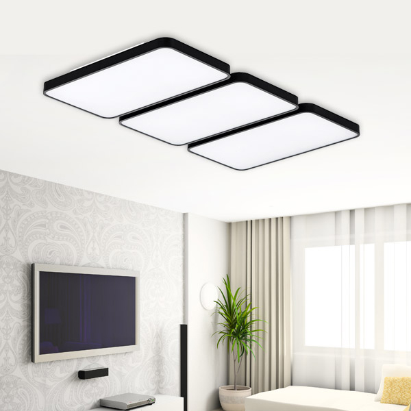 LED 위브 거실등 150W (블랙/화이트),아이딕조명,LED 위브 거실등 150W (블랙/화이트)
