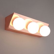 밀크 3등 욕실등 (로즈골드) S LED 8W 볼구램프 포함,아이딕조명,밀크 3등 욕실등 (로즈골드) S LED 8W 볼구램프 포함